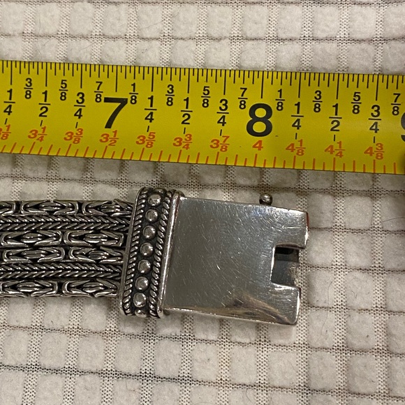 Silpada Go Gorgeous.925 sterling silver stranded bracelet with unique clasp - Picture 3 of 3